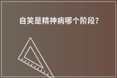 自笑是精神病哪个阶段？